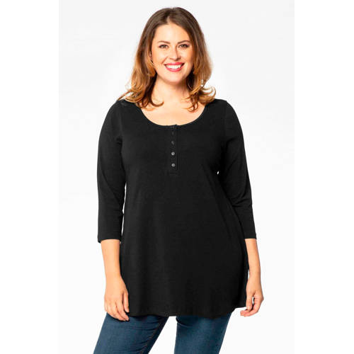 YOEK tuniek ORGANIC COTTON zwart afbeelding