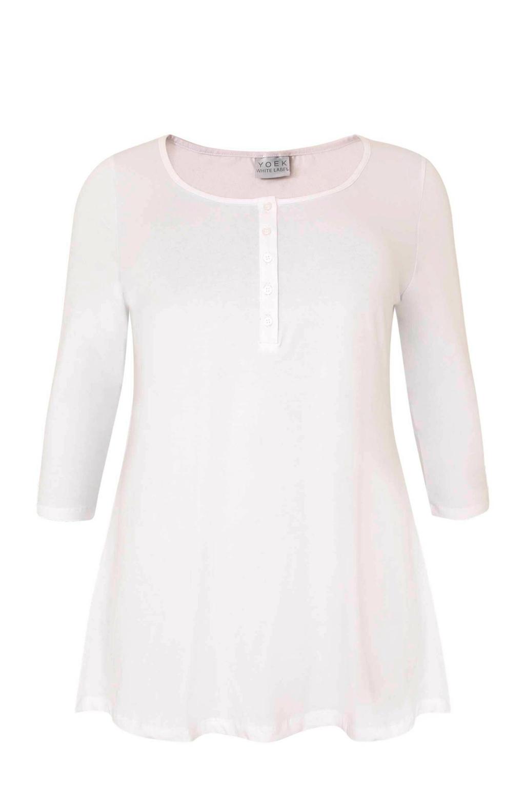YOEK tuniek ORGANIC COTTON wit