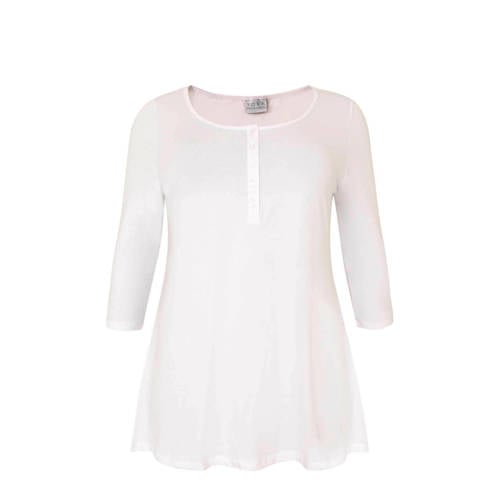 YOEK tuniek ORGANIC COTTON wit afbeelding