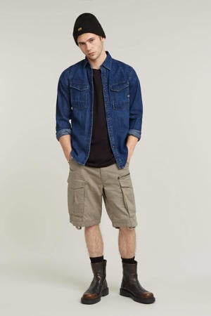 regular T-shirt zwart