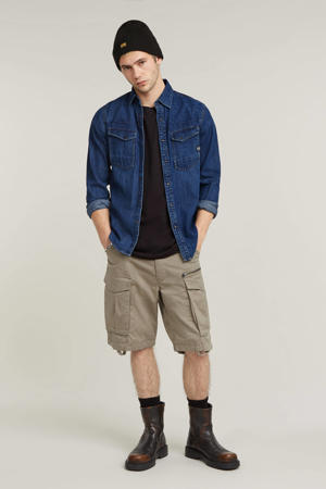 regular T-shirt zwart