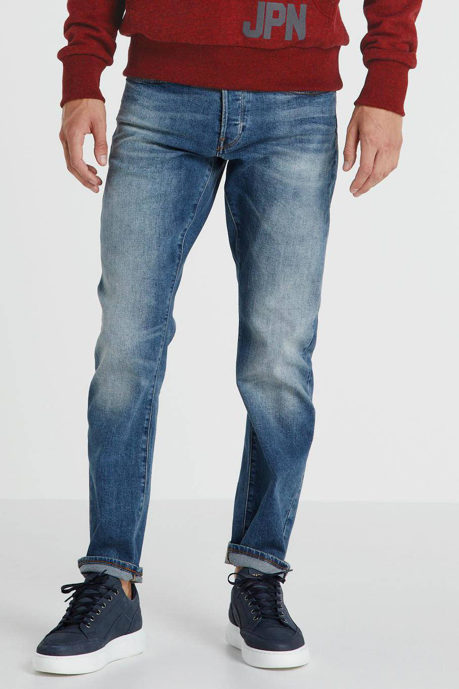 G-Star RAW Denim 3301 Straight Tapered Jeans in het Grijs voor heren Heren Kleding voor voor Jeans voor Tapered jeans Bespaar 31% 