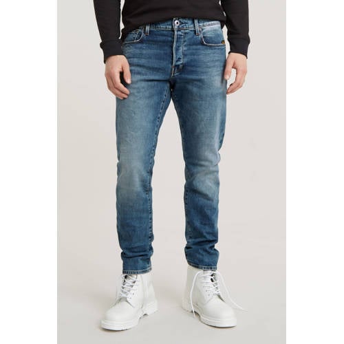 G-STAR 3301 straight tapered fit jeans vintage azure afbeelding