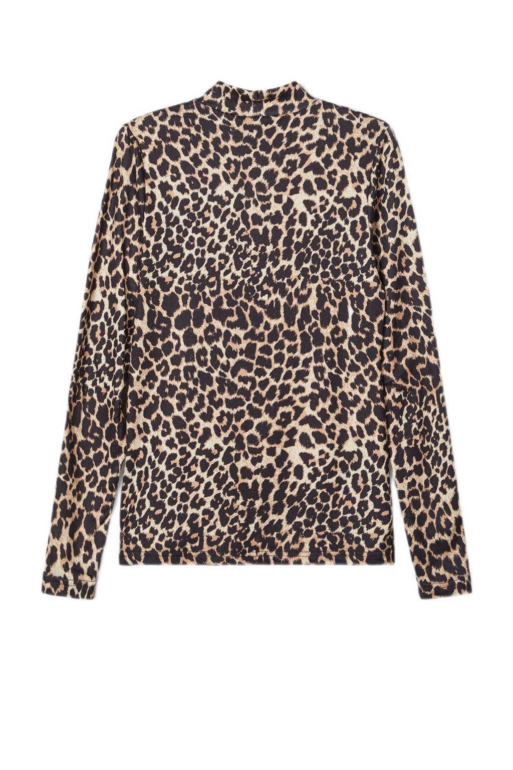 LMTD top Feo met panterprint beige/bruin, Beige/bruin