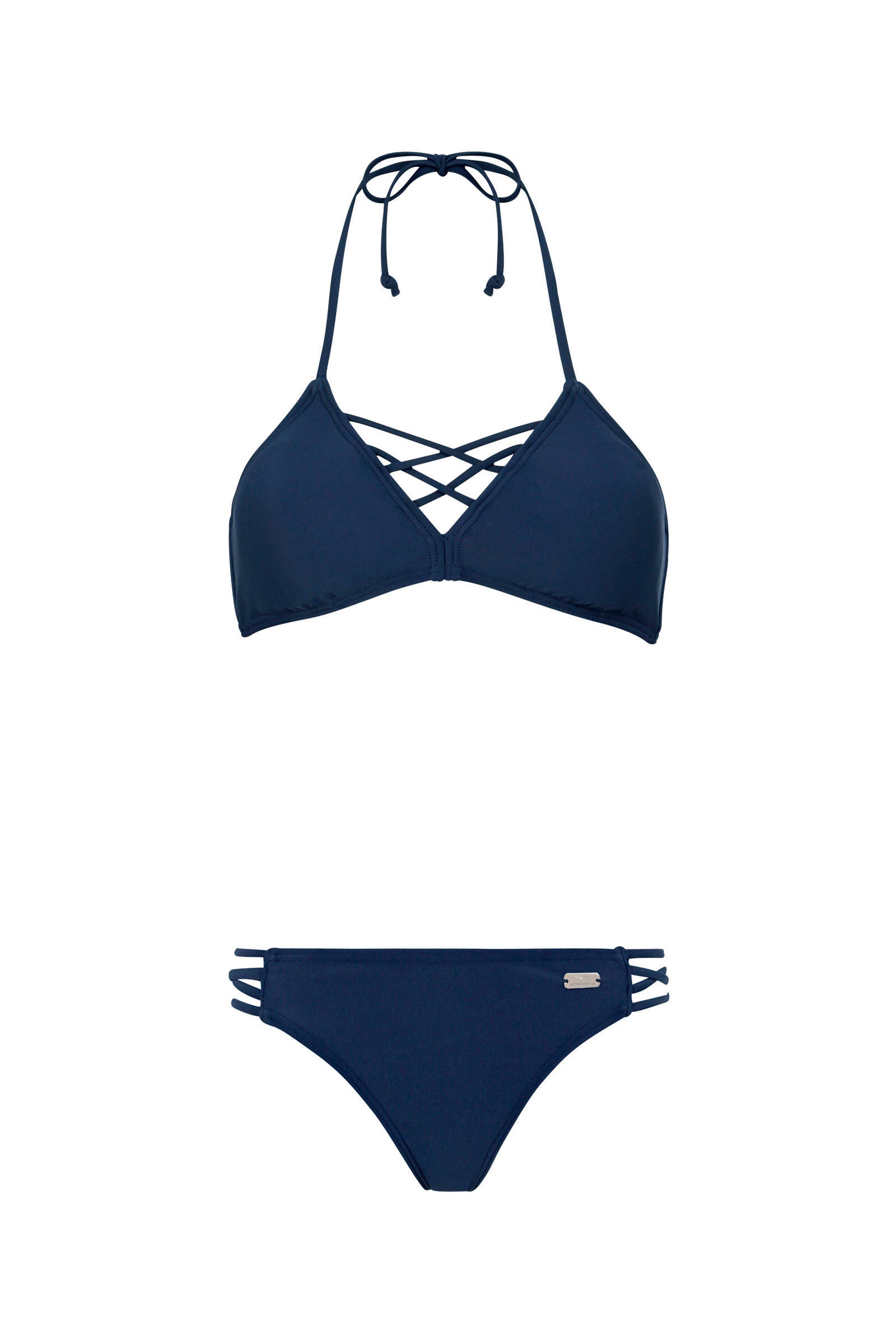donkerblauwe bikinitop