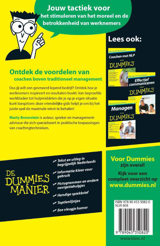 Marty Brounstein Coachen Voor Dummies | Wehkamp