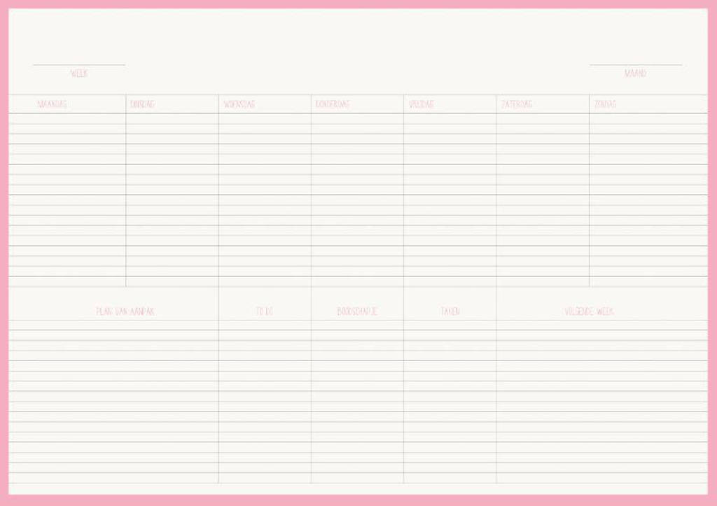 F&B Bureauplanner