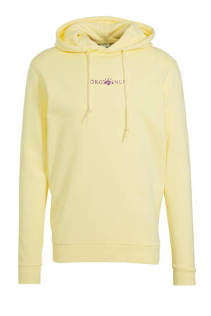 hoodie Jorremi met logo geel