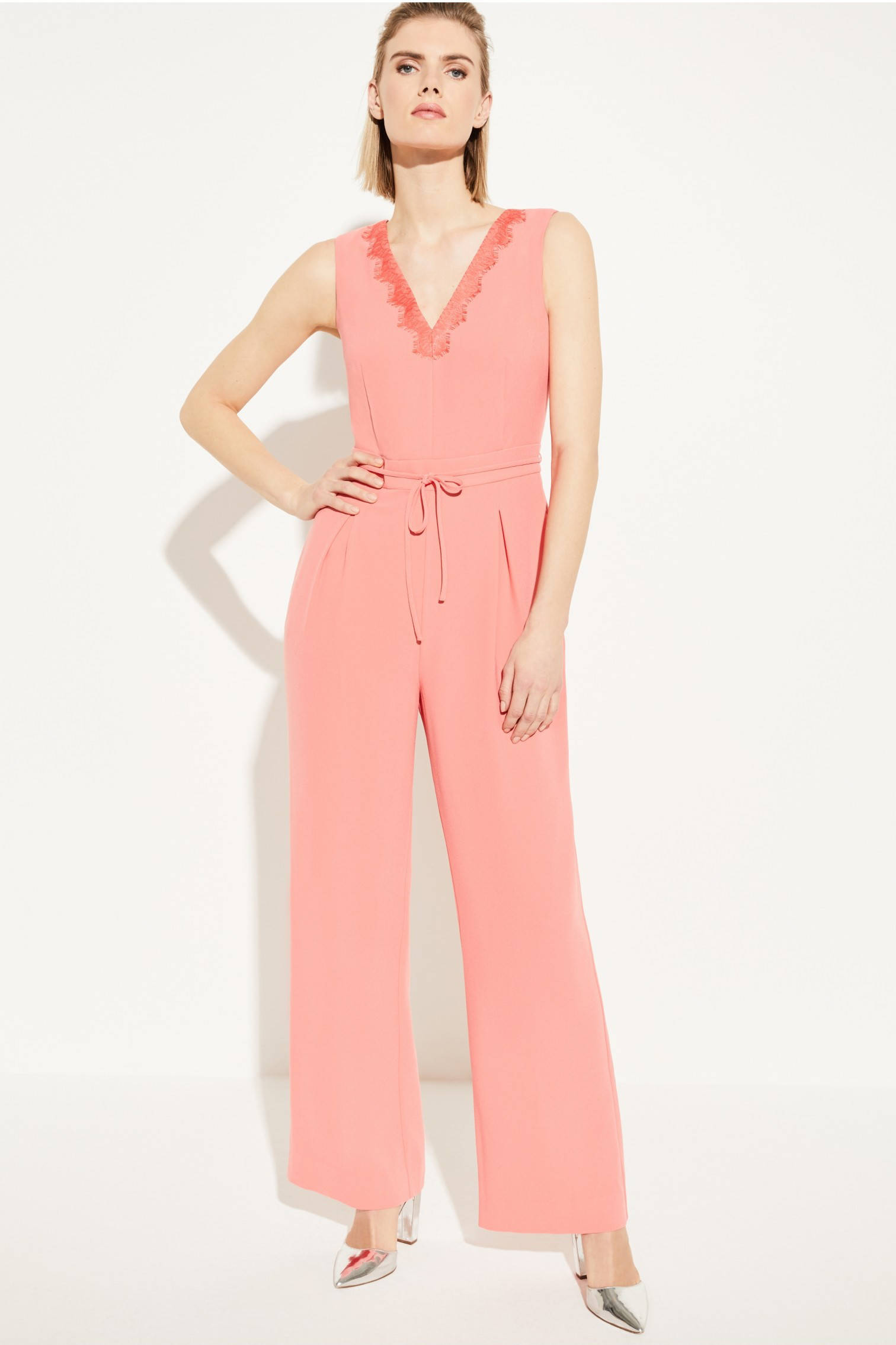 comma jumpsuit roze