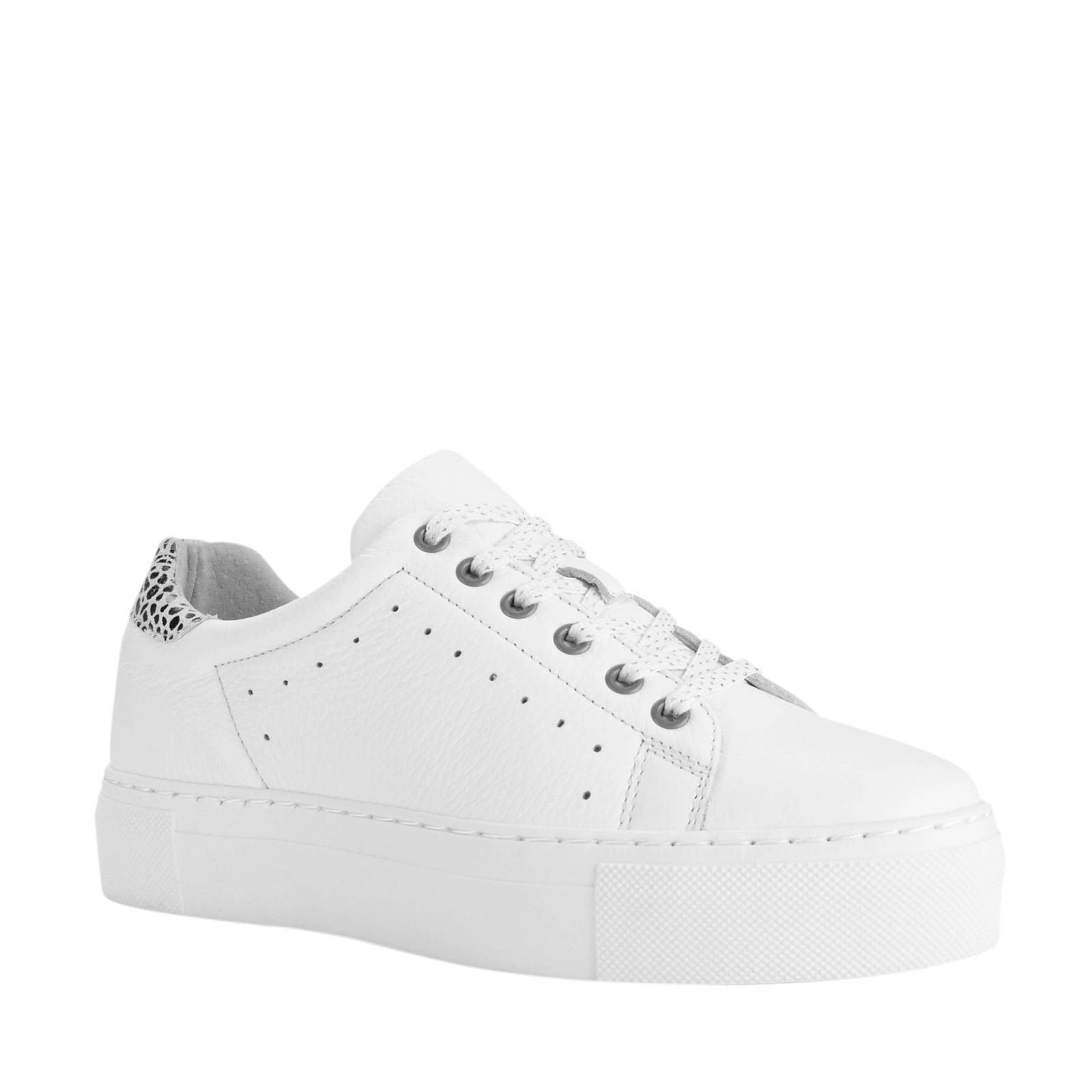 PS Poelman leren plateau sneakers wit | wehkamp