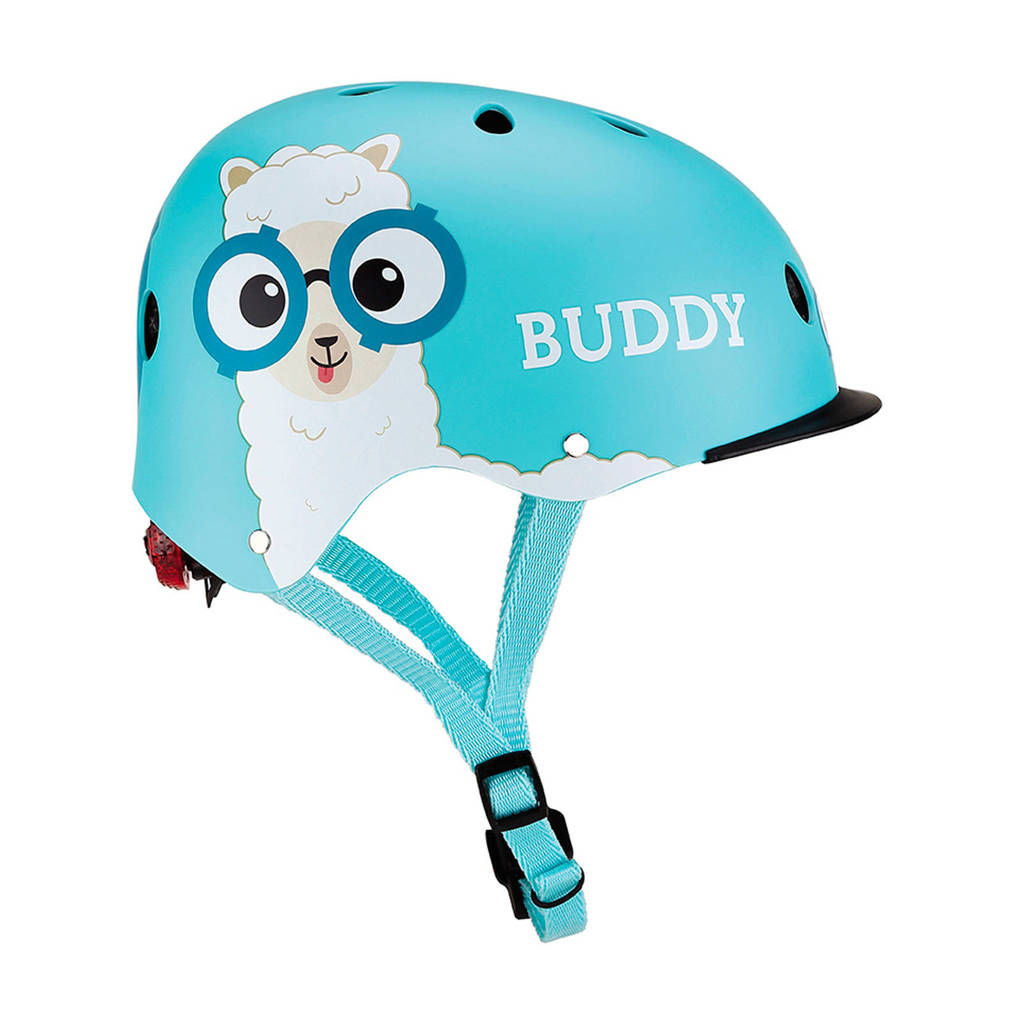 Globber kinderhelm Elite Lights Blue Buddy, Lichtblauw
