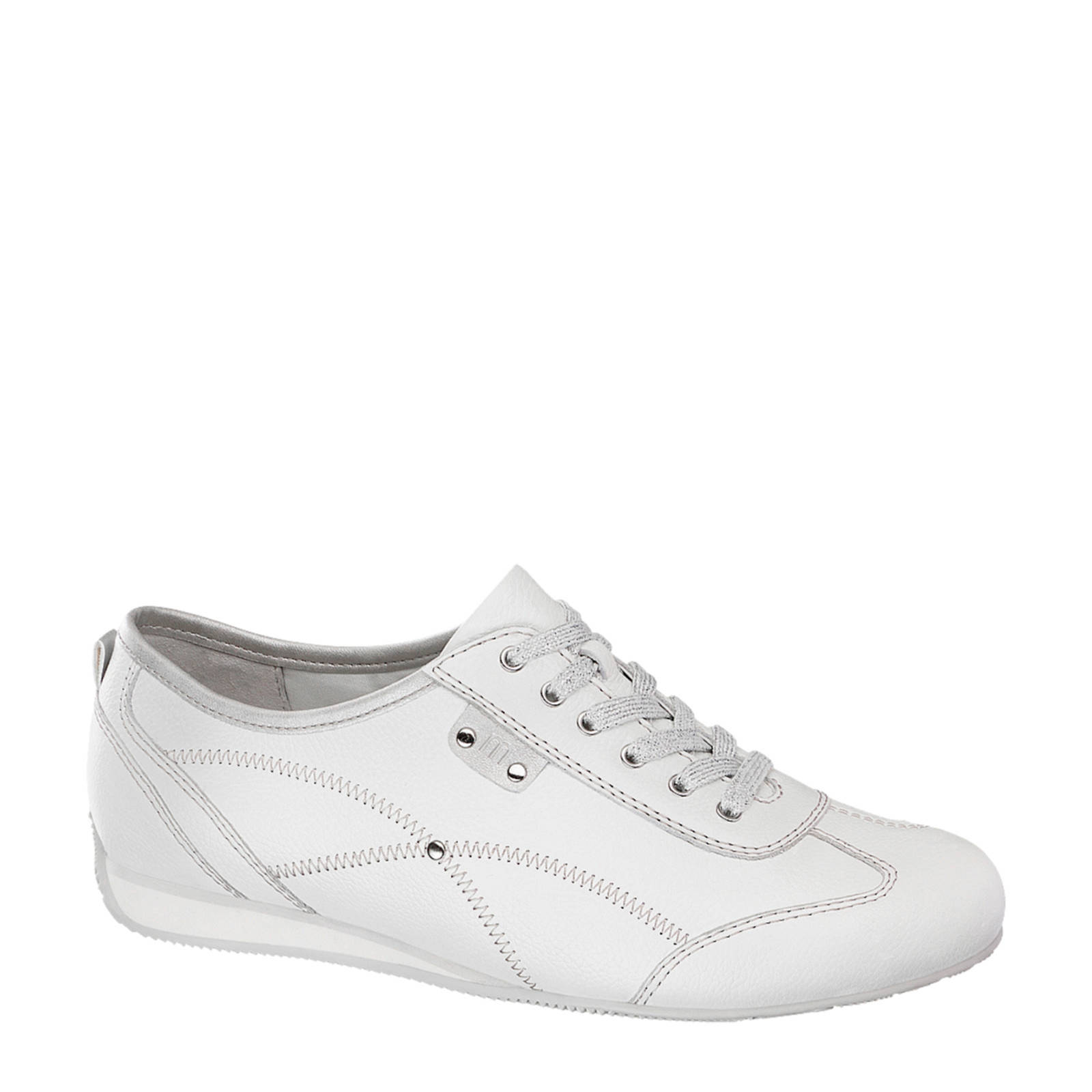 Medicus comfort leren veterschoenen wit - Schoenen.nl