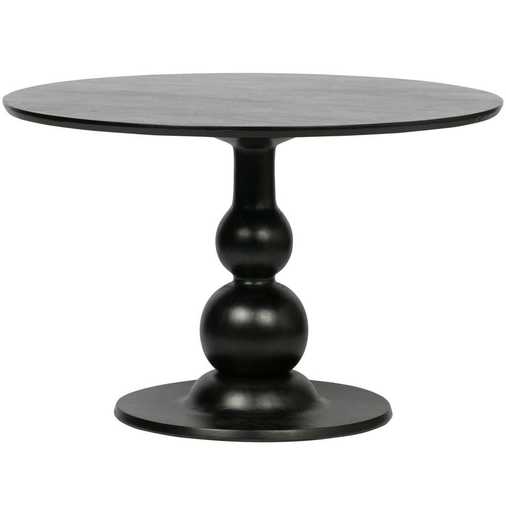 WOOOD Blanco eettafel - Mangohout - Zwart - 75x120x120