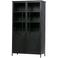 WOOOD WOOOD Exhibit Vitrinekast - Metaal - Zwart - 170x99x44
