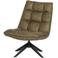 WOOOD WOOOD Jouke Draaifauteuil - Kunstleer - Groen - 97x70x85