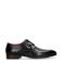 Manfield leren gespschoenen zwart