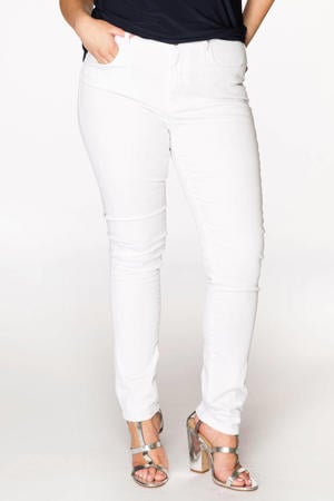 high waist shaping skinny jeans wit