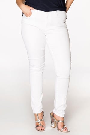high waist shaping skinny jeans wit