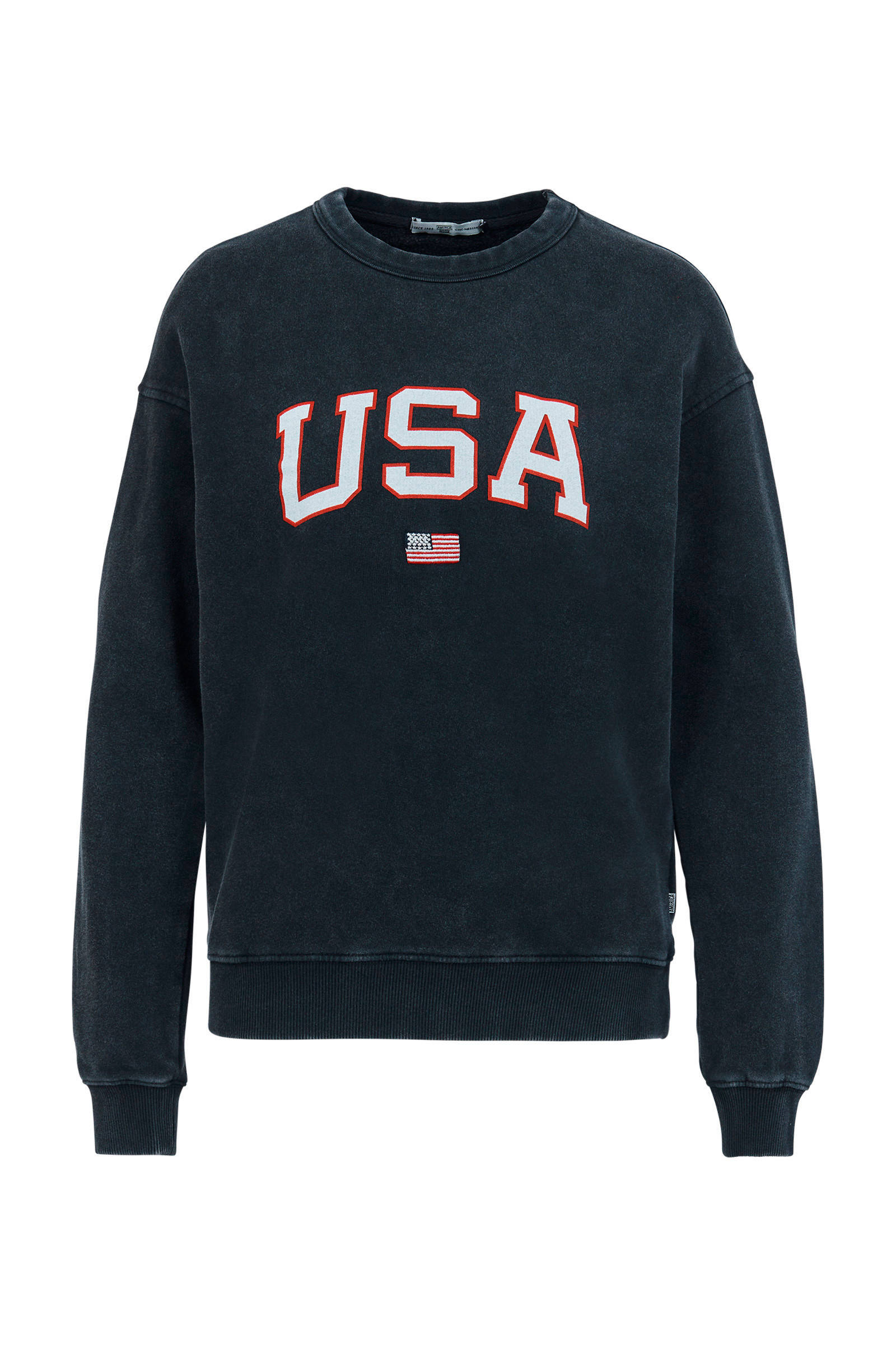 America Today sweater Soel met tekst washed grey | wehkamp America Today sweater lichtgroen | wehkamp