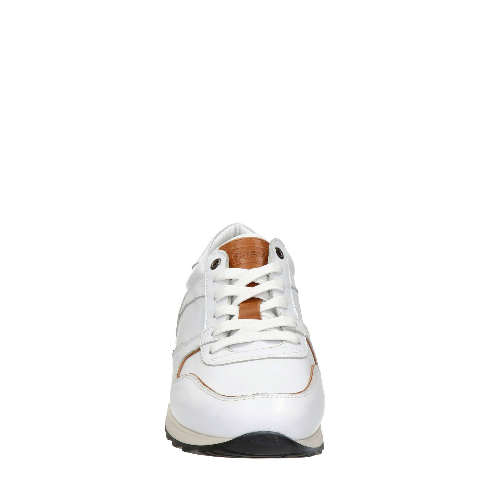 Greve leren sneakers wit | wehkamp