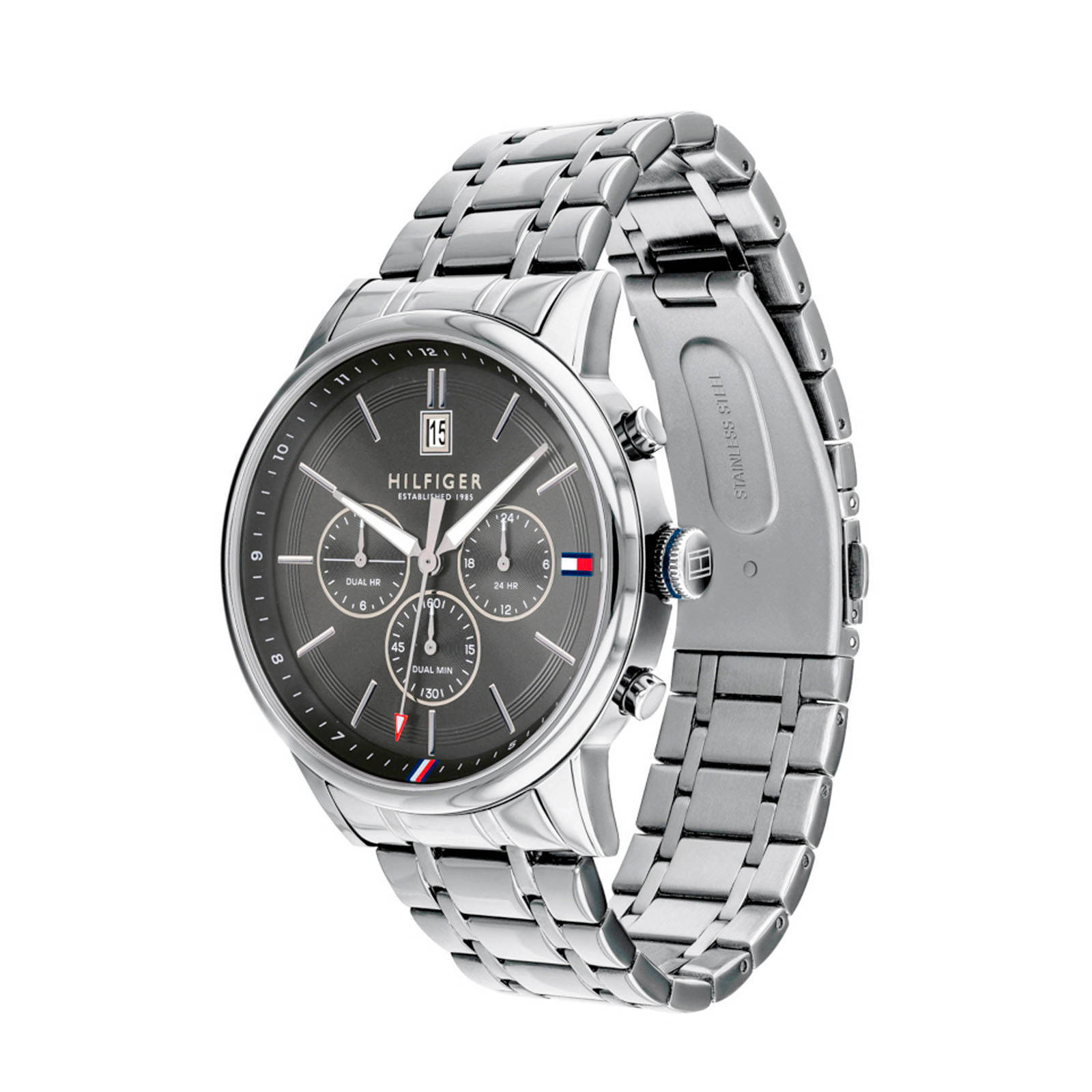 Tommy Hilfiger horloge TH1791632 zilverkleur | wehkamp