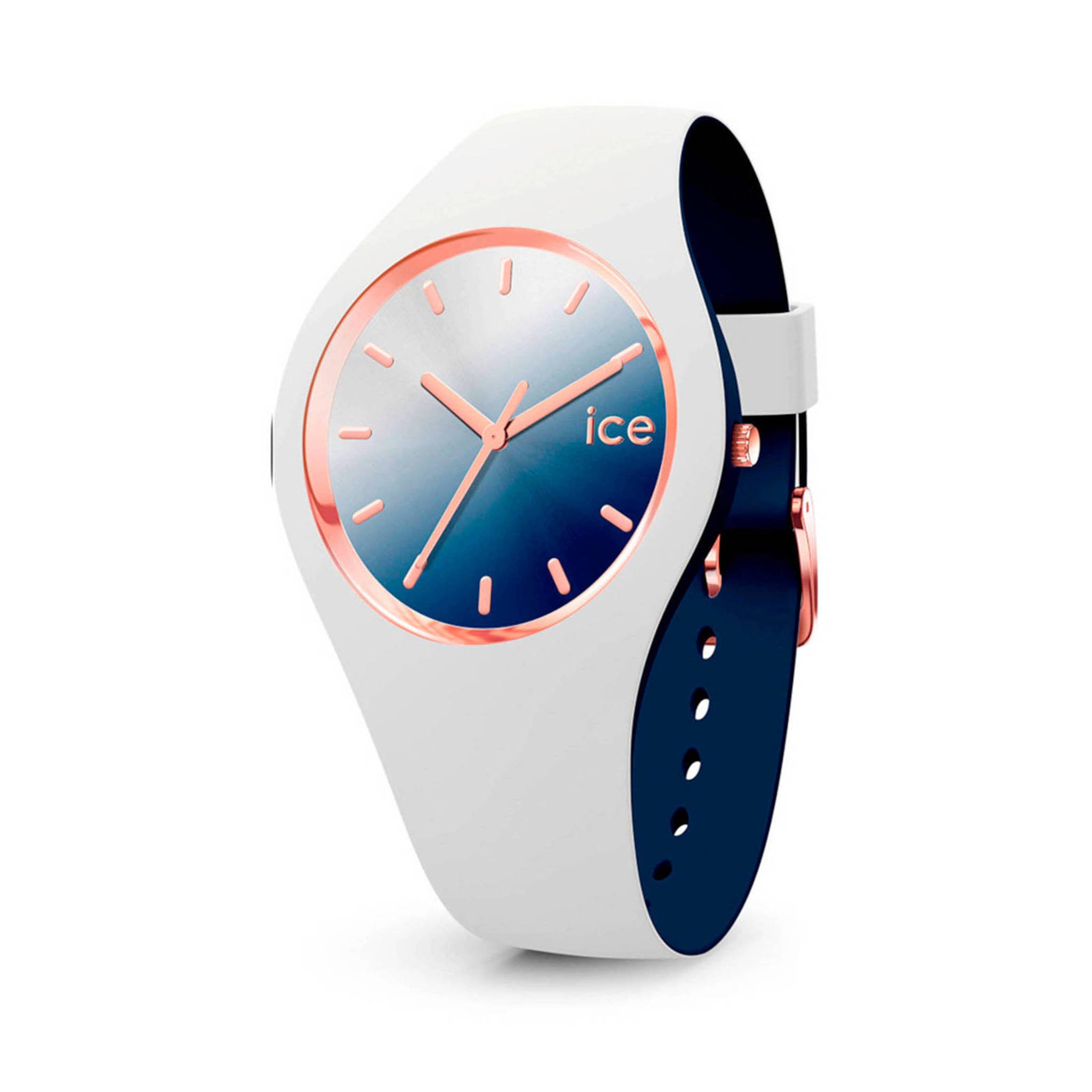 schoonmaken bord Verraad Ice-Watch horloge IW017153 wit/blauw 34 mm | wehkamp