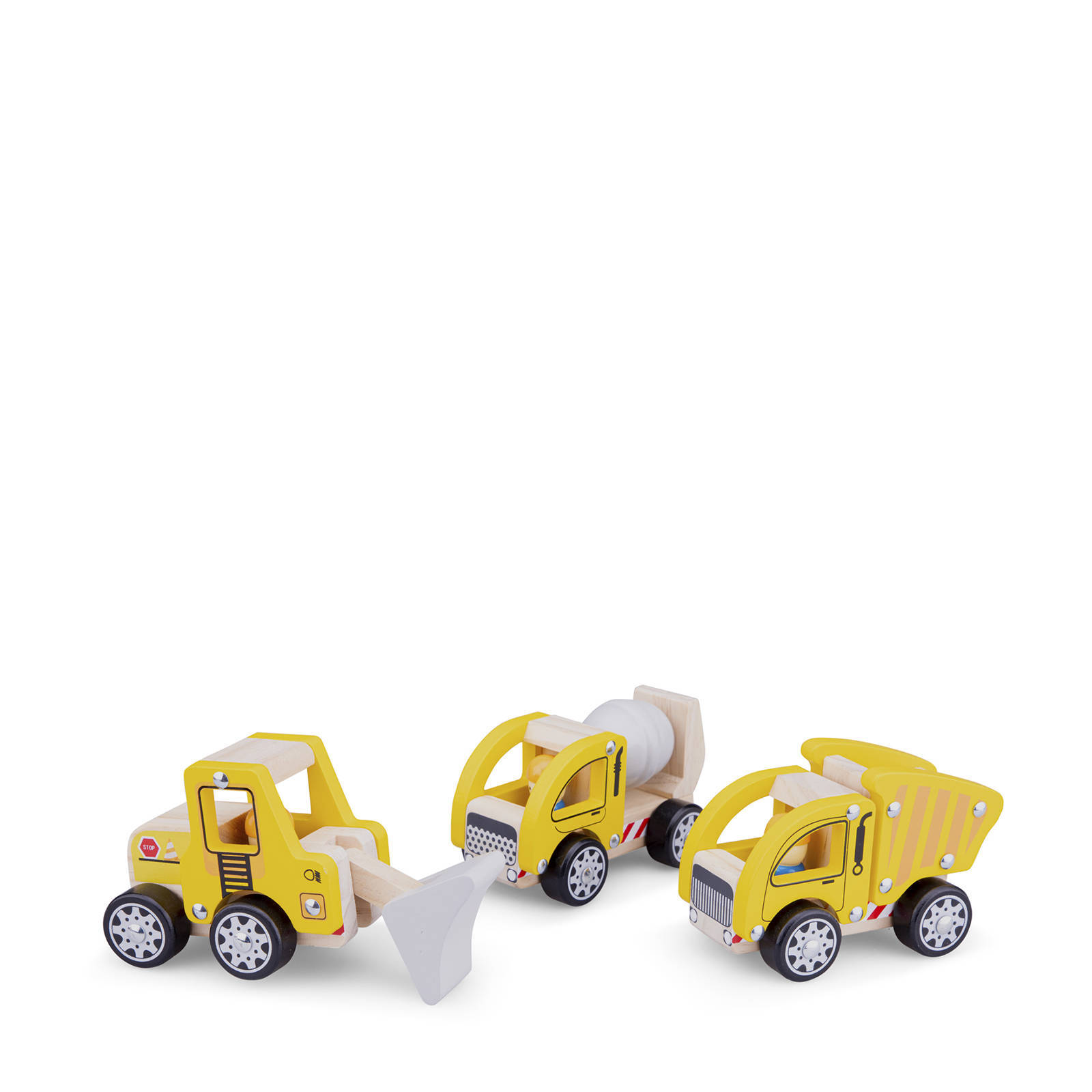 New Classic Toys Bouwvoertuigen Junior Hout Geel 3 delig online kopen