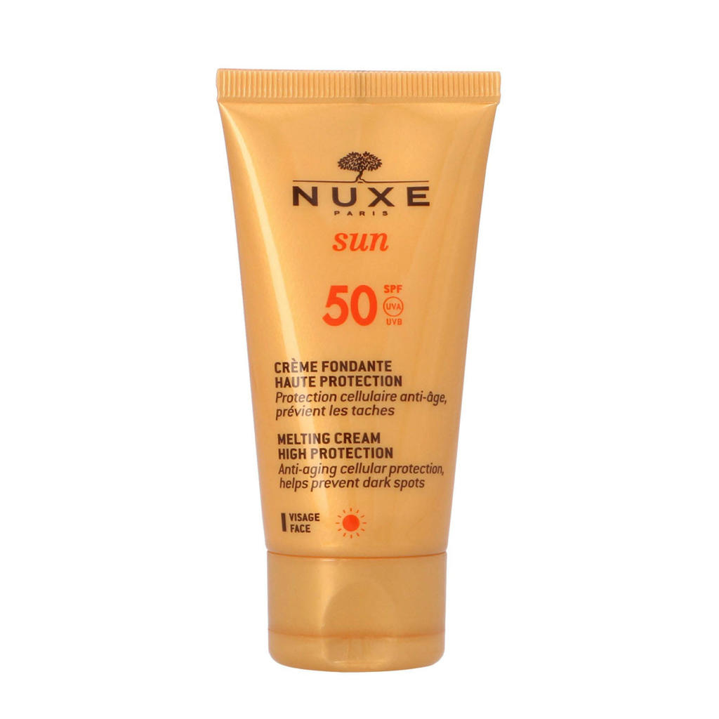 Nuxe Sun Melting Cream High Protection For Face SPF50 zonnebrand - 50 ml