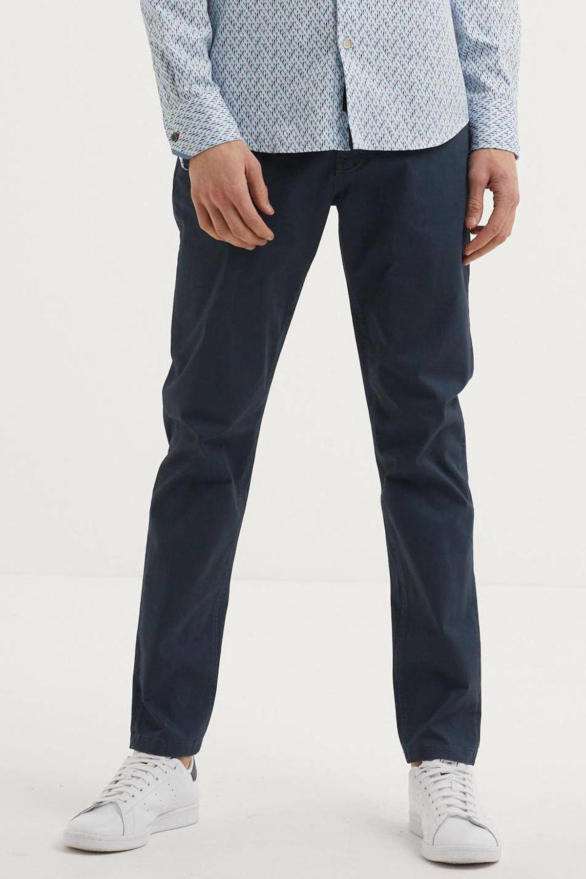 Scotch & Soda Stuart regular fit chino donkerblauw | wehkamp