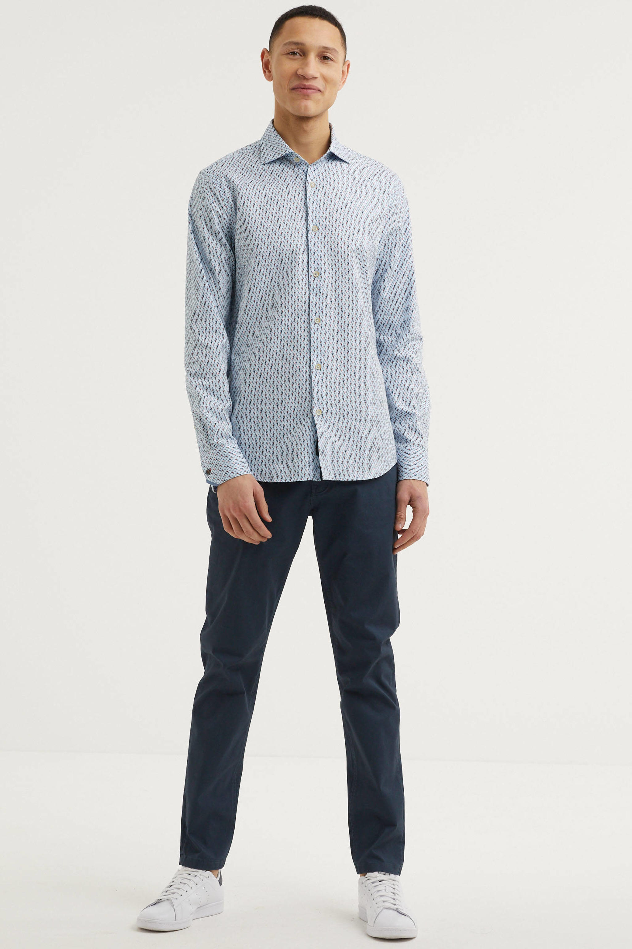 Scotch & Soda Stuart regular fit chino donkerblauw | wehkamp