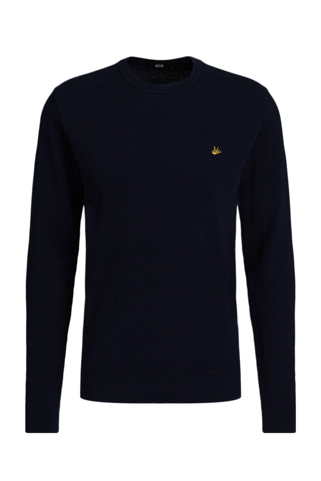 WE Fashion Fundamentals trui donkerblauw, Donkerblauw