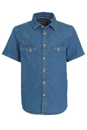 denim overhemd blauw