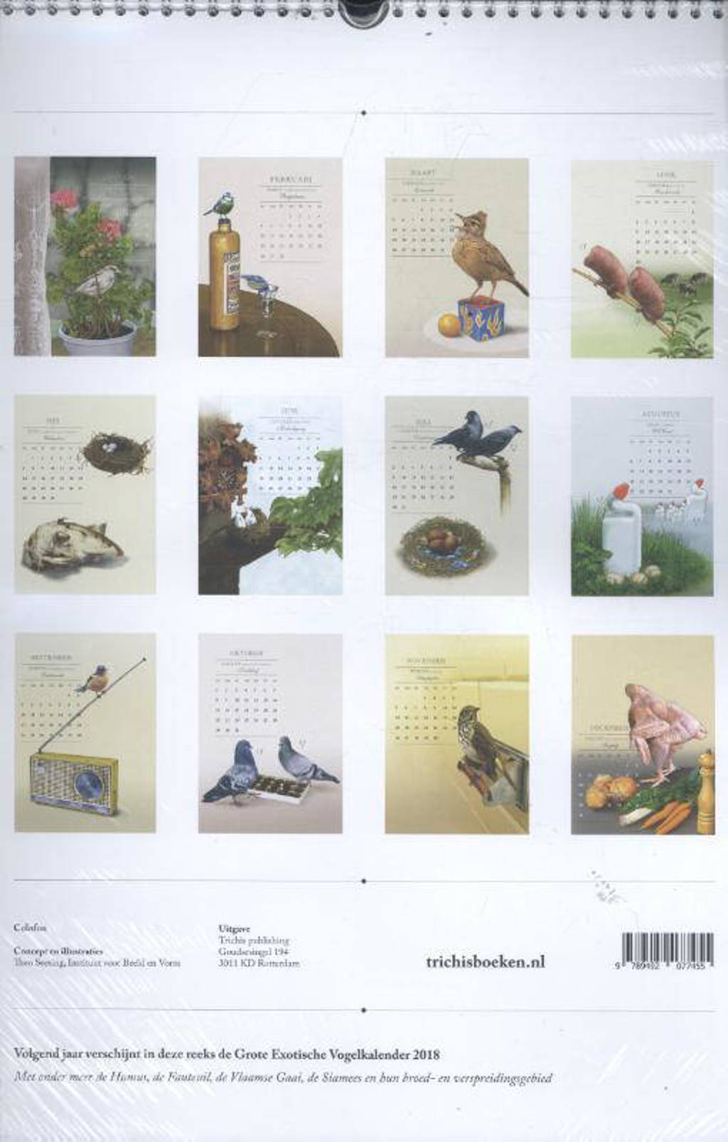 vogel kalender 2017 | wehkamp