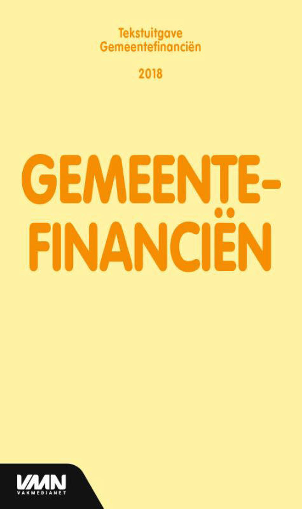 Tekstuitgave: Gemeentefinanciën 2018