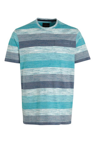 gestreept T-shirt grijs