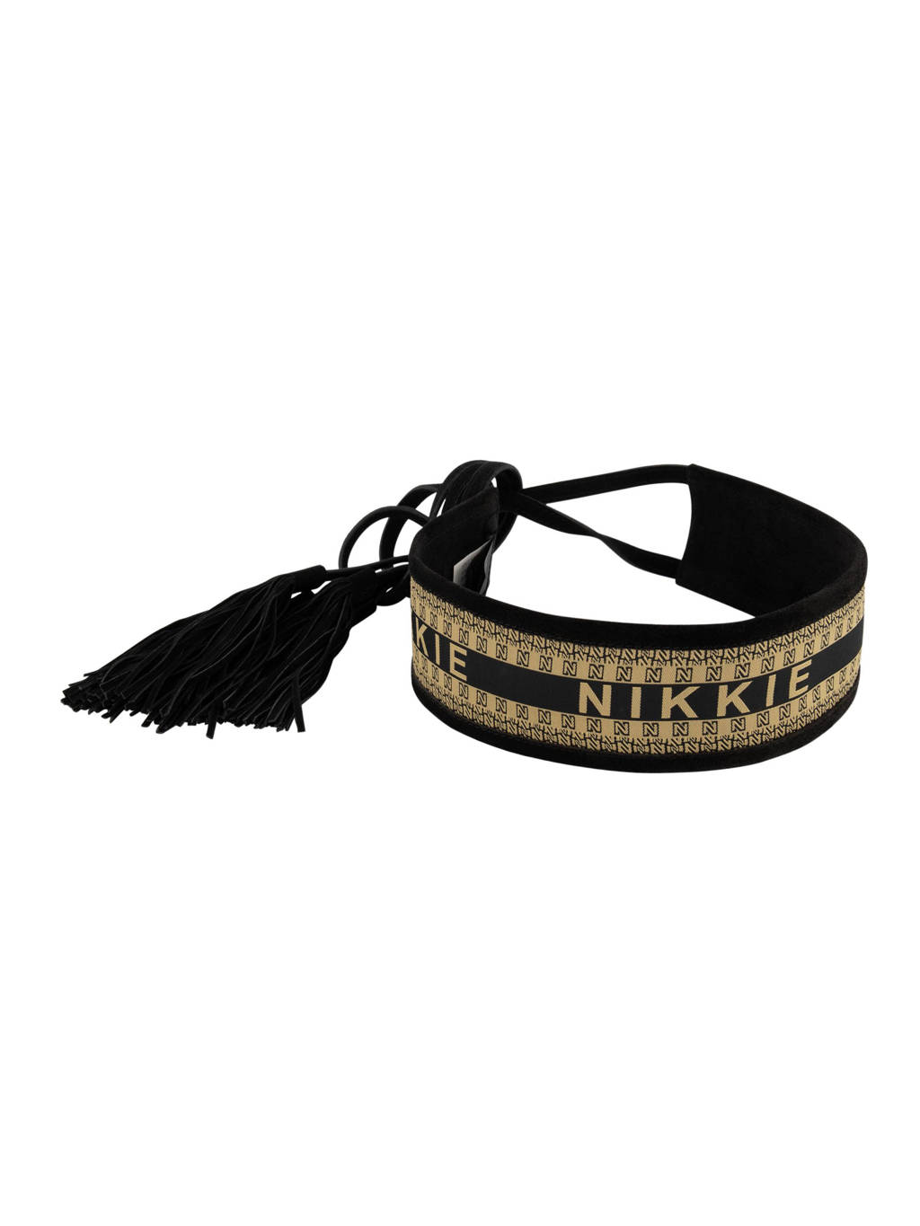 NIKKIE riem Doris zwart/beige, Beige