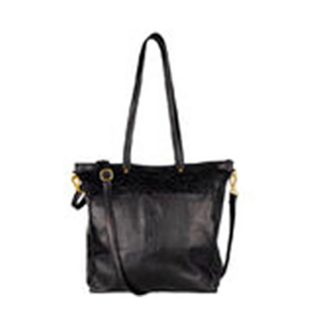 Chabo Bags leren shopper Oasis Big zwart, Zwart