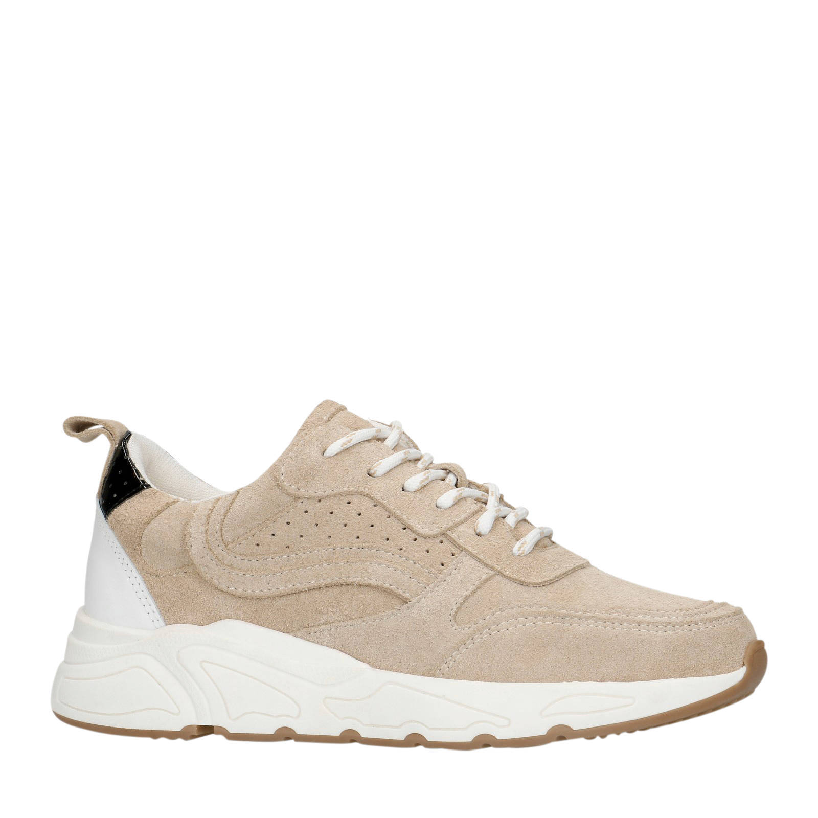 Sacha suède sneakers beige | wehkamp