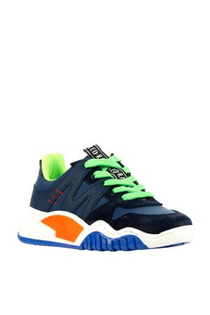 13433 sneakers blauw/groen