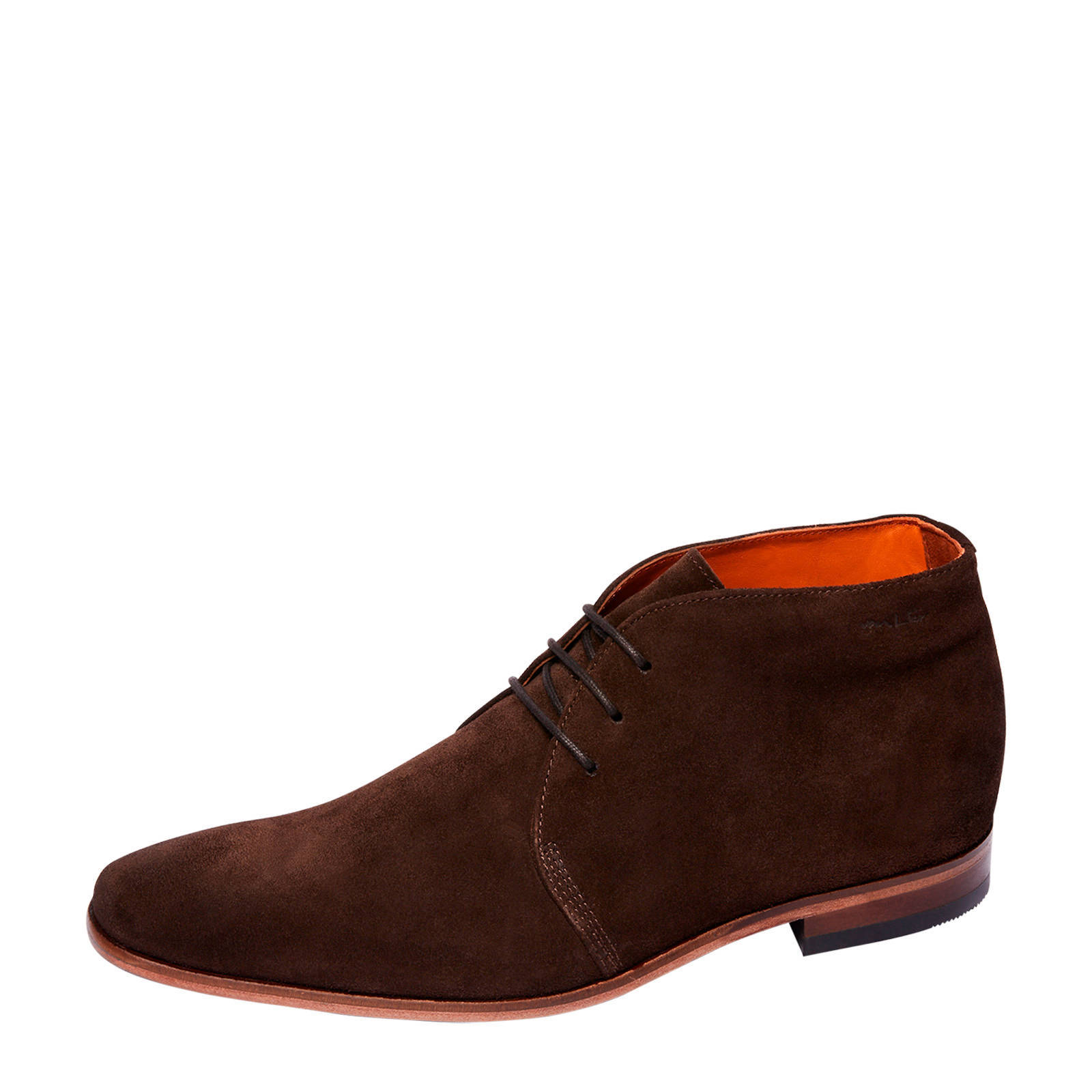 Van Lier 2018904 suède veterschoenen bruin | wehkamp