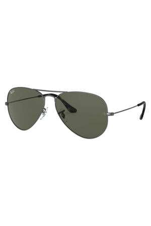 zonnebril AVIATOR LARGE METAL grijs