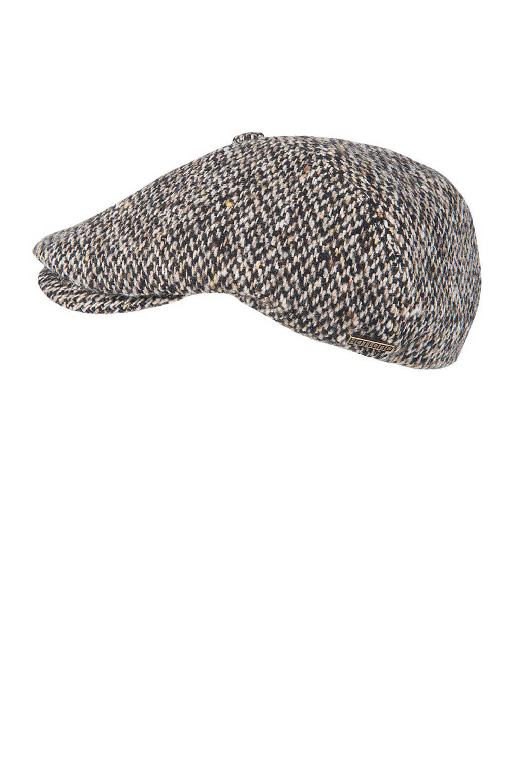 HATLAND flatcap Pete zwart/wit, Wit/zwart