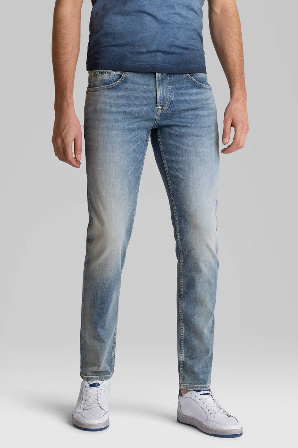 PME Legend super slim fit jeans Freighter blauw, Blauw