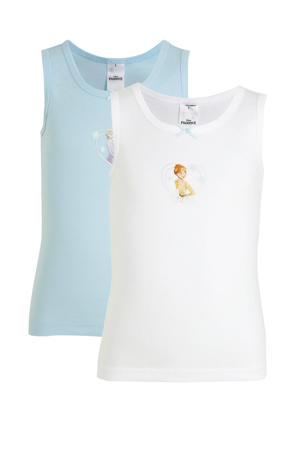 hemd Disney Frozen - set van 2 wit/lichtblauw