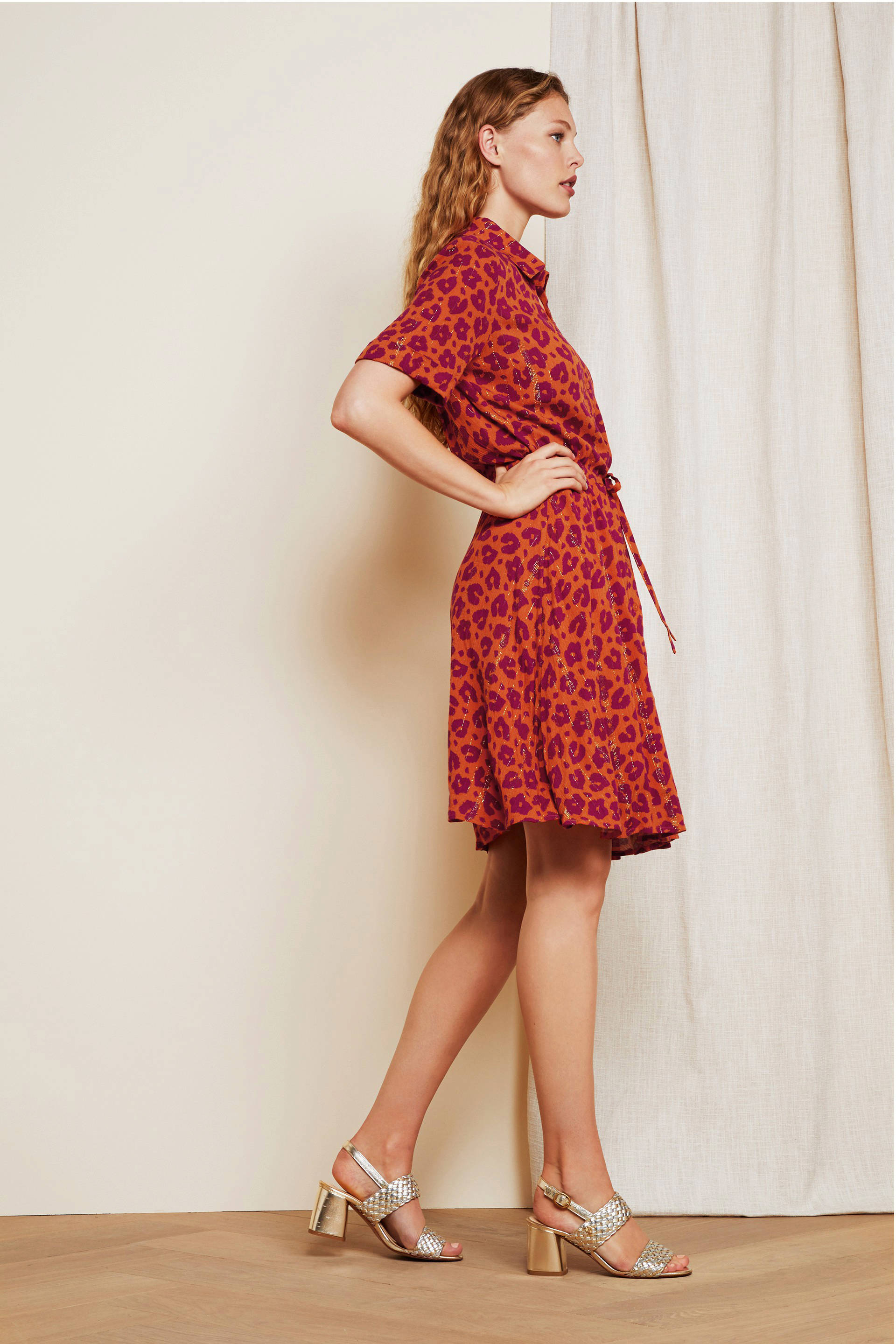 Fabienne Chapot blousejurk Ellen Dress met panterprint FABIENNE CHAPOT | SHOES | BOOTS