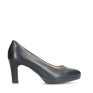 leren pumps donkerblauw