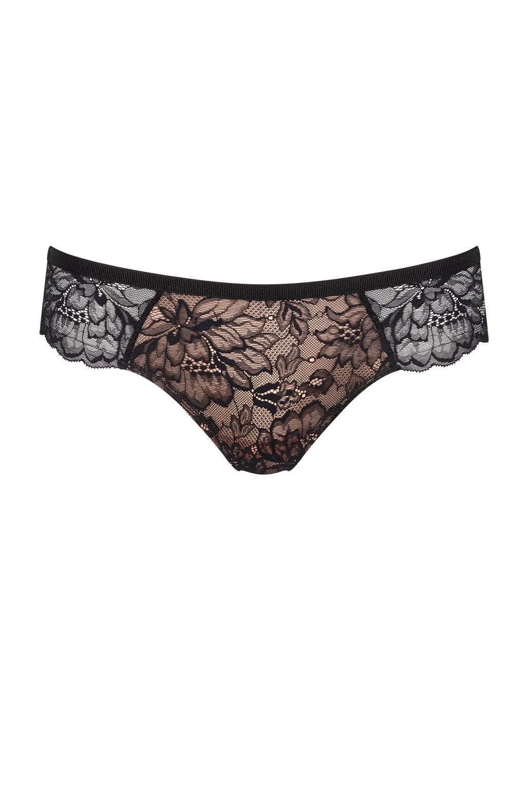 Triumph string Amourette Charm zwart, Zwart