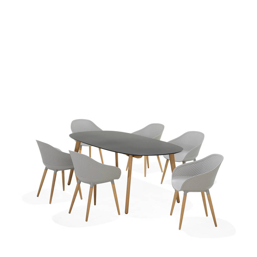 Lifestyle Garden tuinset Antibes/Montreux, Zwart/taupe/naturel