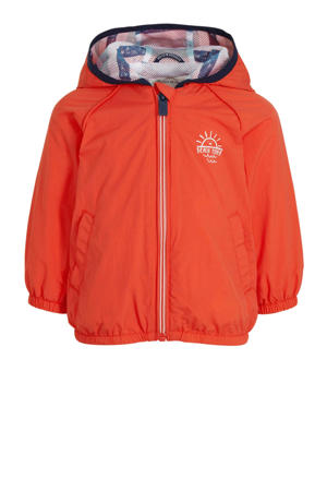 zomerjas met printopdruk rood