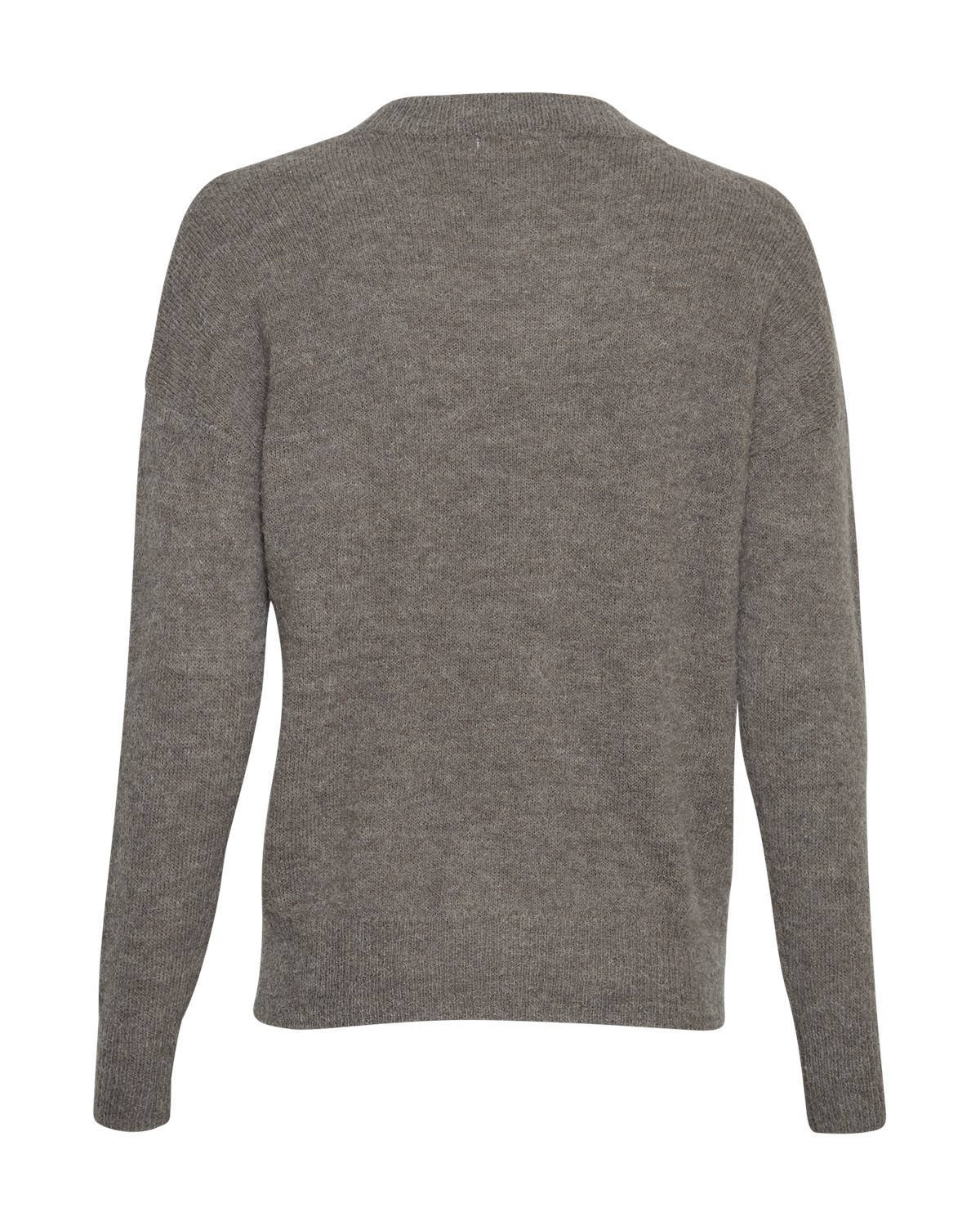 MSCH Copenhagen gemêleerde trui Femme Alpaca met wol grijs MSCH Copenhagen gemêleerde trui Femme Alpaca met wol zwart